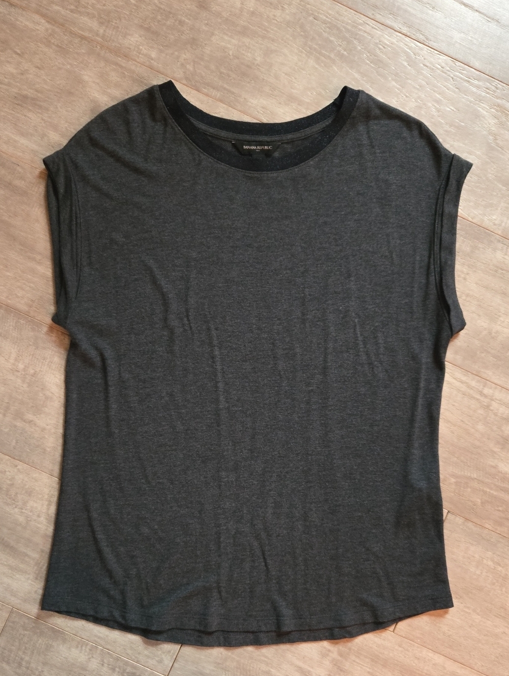 Banana Republic Shimmer Neckline Loose Fit Tee